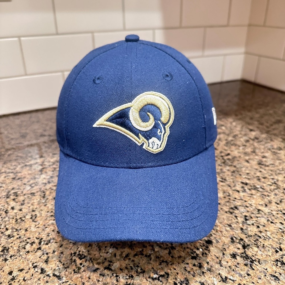 Los Angeles Rams New Era 9FORTY Adjustable Hat Youth Navy Blue Cotton